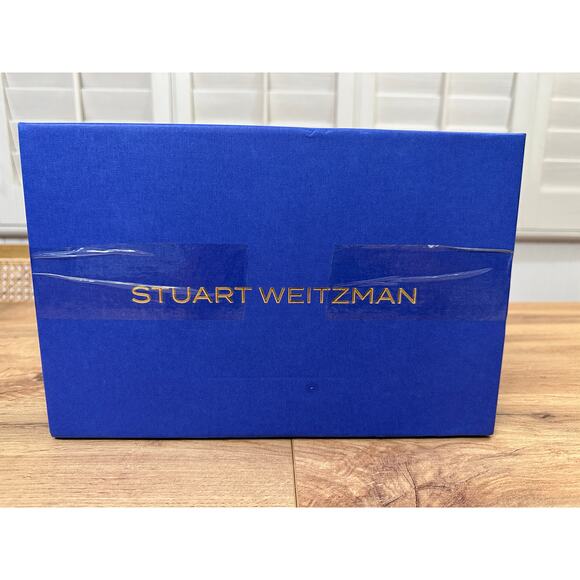 Stuart Weitzman Nudist II 75 Sandal Black Patent Leather Size 8.5 NIB Elegant - Picture 13 of 13